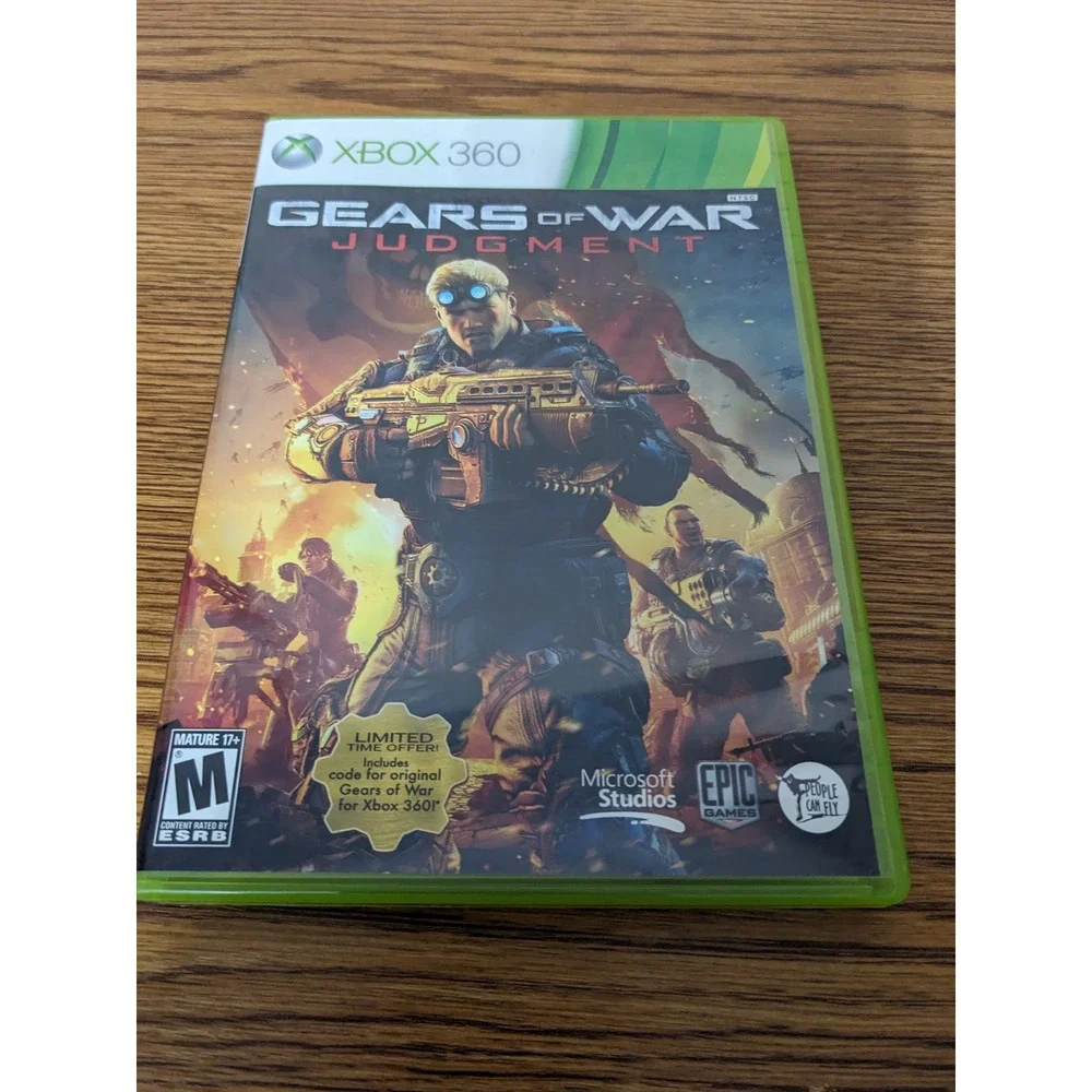 Gears of War Judgment Xbox 360 Microsoft Epic Games Shooter Video Game Disc